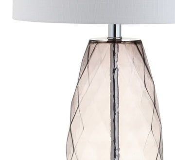 Juliette 26.5" Glass/Metal LED Table Lamp - JONATHAN Y